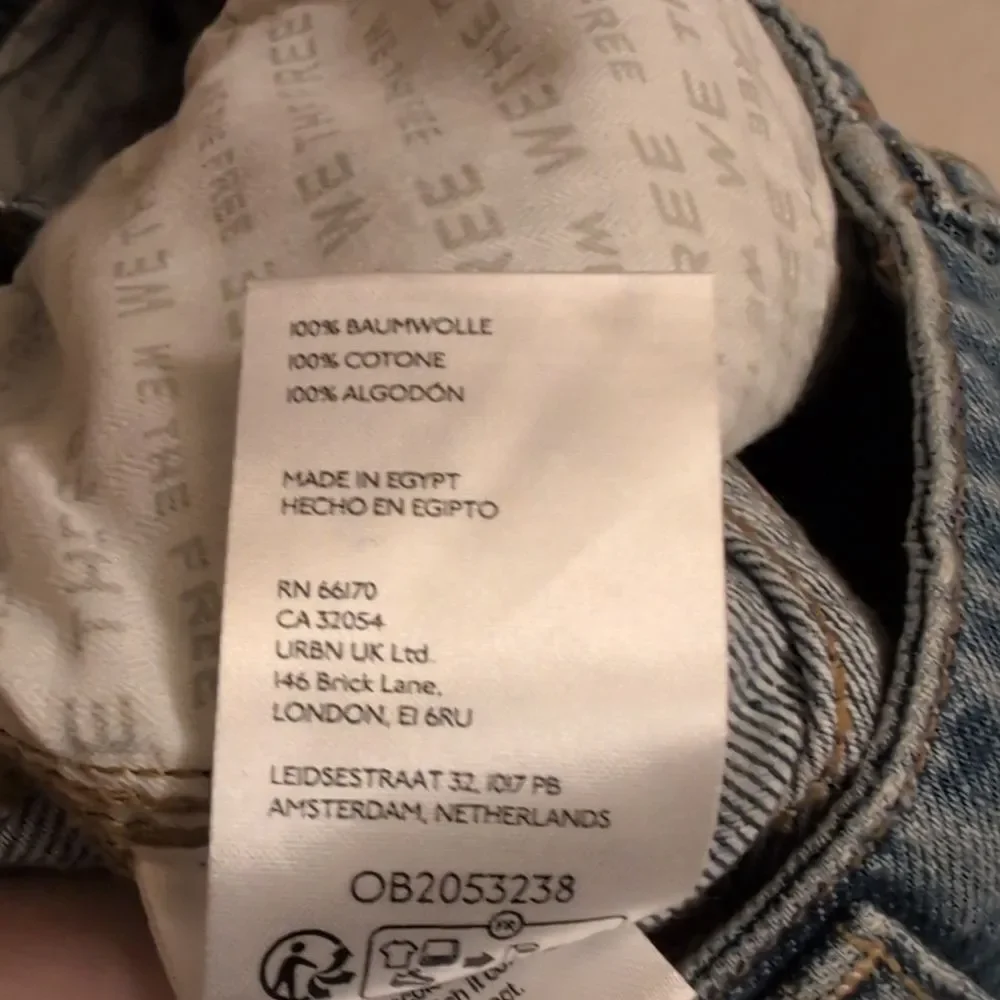 Free People Aster Straight Jeans Relaxed Fit Blue Denim Size 28
